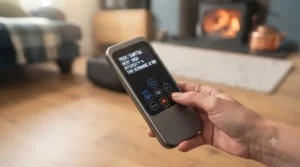 User-friendly remote control and LED display panel for an electric heated foot massager.