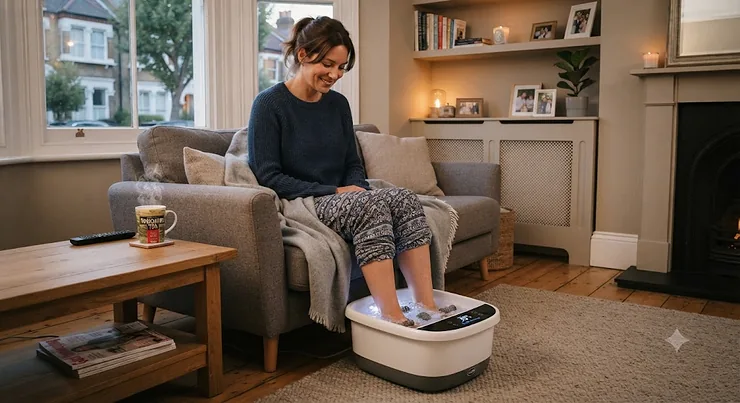 Comprehensive heated foot spa review testing warmth, massage rollers, and ease of use in a British home setting. heated foot spa review
