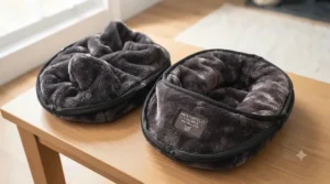 Removable and washable fabric liners inside a hygienic heated foot massager.