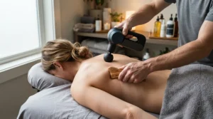 Demonstration of deep tissue effects in cupping therapy vs percussion massage for recovery